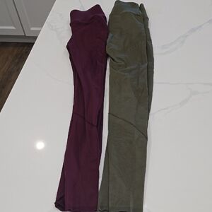 Fabletics Sculpknit conture high waist leggings two
